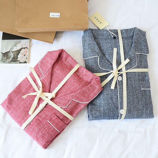 women's sleepwear fdfklak couple pajamas set 2020 spring autumn 100% cotton nightwear sleep clothes sleepwear long pijama full pyjamas, Black;red
women's sleepwear fdfklak couple pajamas set 2020 spring autumn 100% cotton nightwear sleep clothes sleepwear long pijama full pyjamas, Black;red