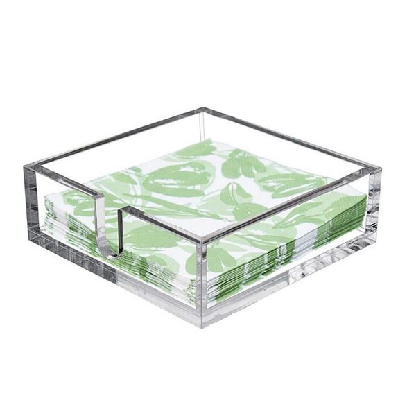 tissue boxes & napkins acrylic towel napkin holder,clear bathroom paper hand towels storage tray for kitchen or dining room,7x7 inch 
tissue boxes & napkins acrylic towel napkin holder,clear bathroom paper hand towels storage tray for kitchen or dining room,7x7 inch