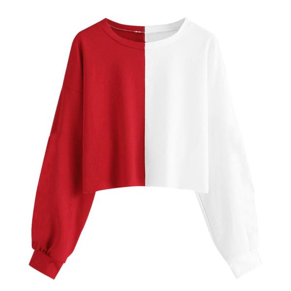 women's hoodies & sweatshirts sagace clothes autumn winter pullover ladies solid splice sweatshirt long sleeve casual short round neck, Black
women's hoodies & sweatshirts sagace clothes autumn winter pullover ladies solid splice sweatshirt long sleeve casual short round neck, Black