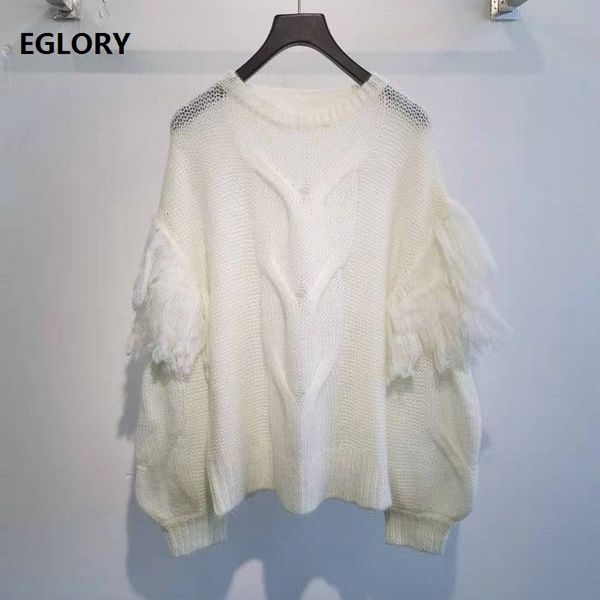 knits tassel wool sweaters autumn winter plus size women twist wool knitting long sleeve casual knitted pullovers ladies, White
knits tassel wool sweaters autumn winter plus size women twist wool knitting long sleeve casual knitted pullovers ladies, White