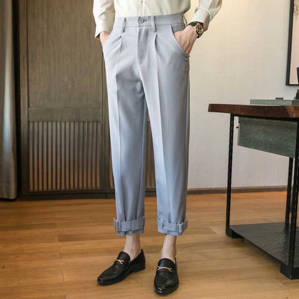 fashion men's suit pants casual ankle length harem pants men streetwear business dress pants wedding party suit trousers 210527, White;black
fashion men's suit pants casual ankle length harem pants men streetwear business dress pants wedding party suit trousers 210527, White;black