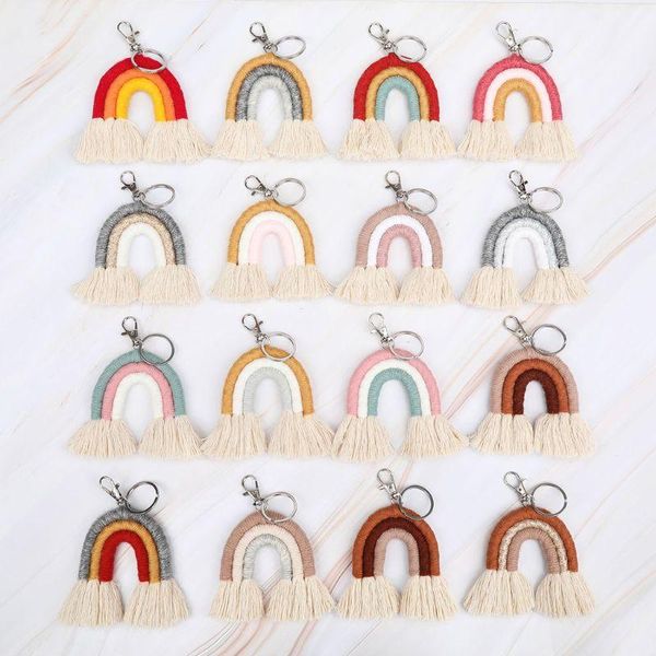hooks & rails weaving rainbow keychains for women tassel macrame keyrings key holder jewelry
hooks & rails weaving rainbow keychains for women tassel macrame keyrings key holder jewelry