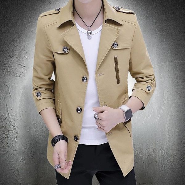 men's jackets 2021 trench coat spring autumn men long turndown collar young casual jacket streetwear cool fashion clothing, Black;brown
men's jackets 2021 trench coat spring autumn men long turndown collar young casual jacket streetwear cool fashion clothing, Black;brown
