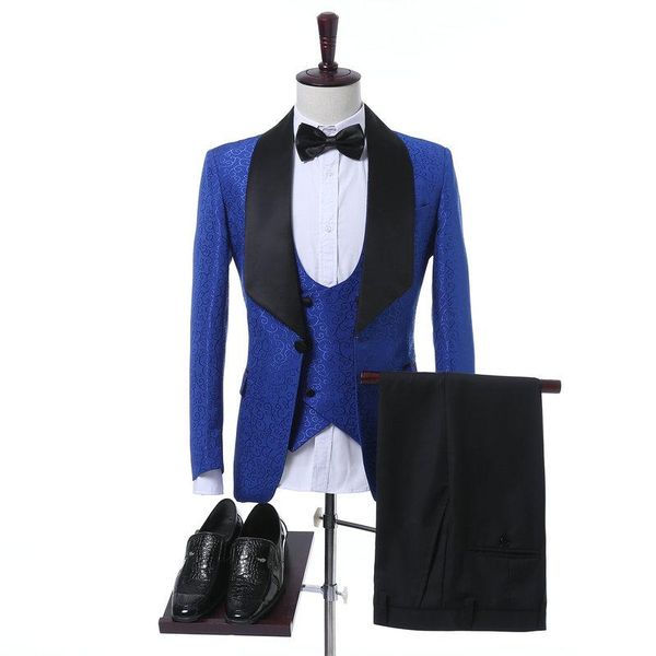 men's suits & blazers jeltoin costume homme 3 pieces set men suit 2022 latest designs coat pant floral formal tuxedo groom wedding for, White;black
men's suits & blazers jeltoin costume homme 3 pieces set men suit 2022 latest designs coat pant floral formal tuxedo groom wedding for, White;black