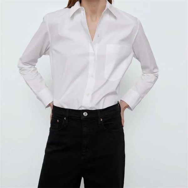 women's blouses & shirts zxqj women 2021 fashion with pockets loose asymmetric vintage long sleeve button-up female blusas chic, White
women's blouses & shirts zxqj women 2021 fashion with pockets loose asymmetric vintage long sleeve button-up female blusas chic, White