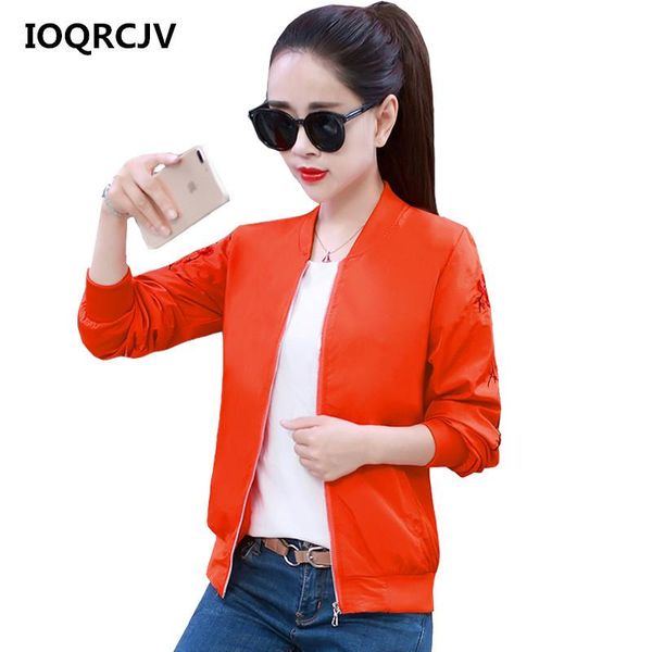 women's jackets 2021 autumn short jacket women casual loose embroidery thin zipper basic bomber long sleeve slim outerwear r120, Black;brown
women's jackets 2021 autumn short jacket women casual loose embroidery thin zipper basic bomber long sleeve slim outerwear r120, Black;brown
