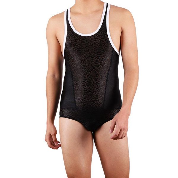 breathable undershirt men lace underwear brief sleeveless leotard sports wrestling singlet mens patchwork jumpsuit bodysuit undershirts, Black;brown
breathable undershirt men lace underwear brief sleeveless leotard sports wrestling singlet mens patchwork jumpsuit bodysuit undershirts, Black;brown