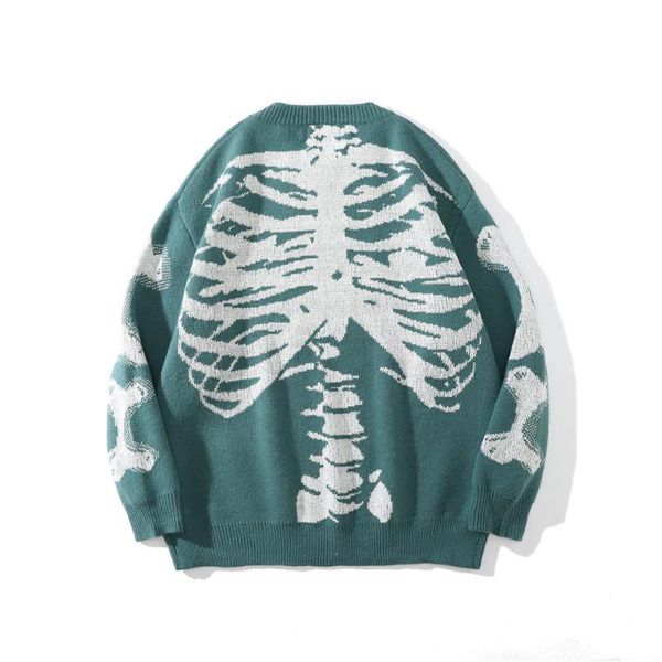 men's sweaters 2021bf lazy style skeleton jacquard sweater street fashion brand loose round neck trend pullover, White;black
men's sweaters 2021bf lazy style skeleton jacquard sweater street fashion brand loose round neck trend pullover, White;black