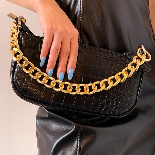 keychains ingesight.z chunky thick curb aluminium link bag chains punk heavy metal gold color straps chain women jewelry accessories, Silver
keychains ingesight.z chunky thick curb aluminium link bag chains punk heavy metal gold color straps chain women jewelry accessories, Silver