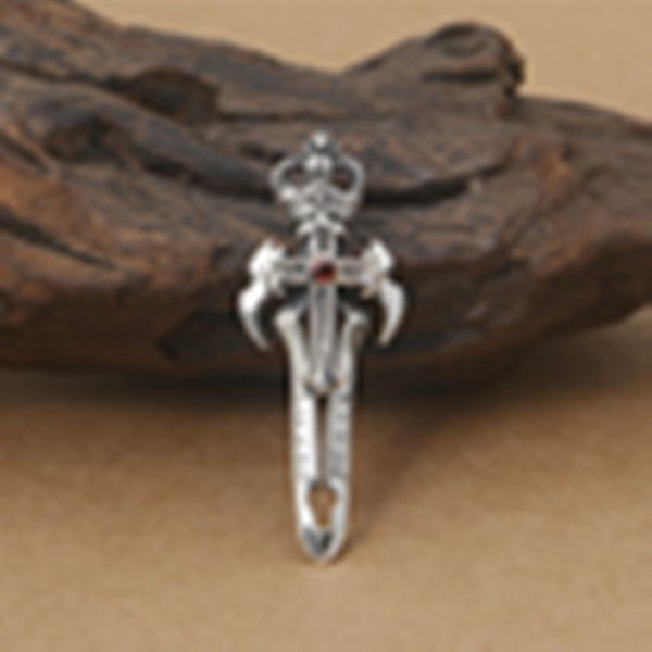 925 sterling silver cross swords pendant necklaces with red stone american european vintage antique designer luxury jewelry accessories
925 sterling silver cross swords pendant necklaces with red stone american european vintage antique designer luxury jewelry accessories