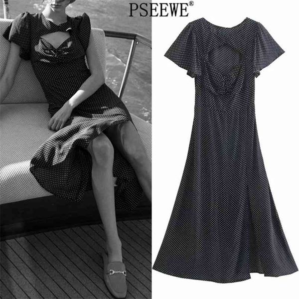black polka dot midi dress women elegant short sleeve cut out dresses summer ladies vintage long 210519, Black;gray
black polka dot midi dress women elegant short sleeve cut out dresses summer ladies vintage long 210519, Black;gray