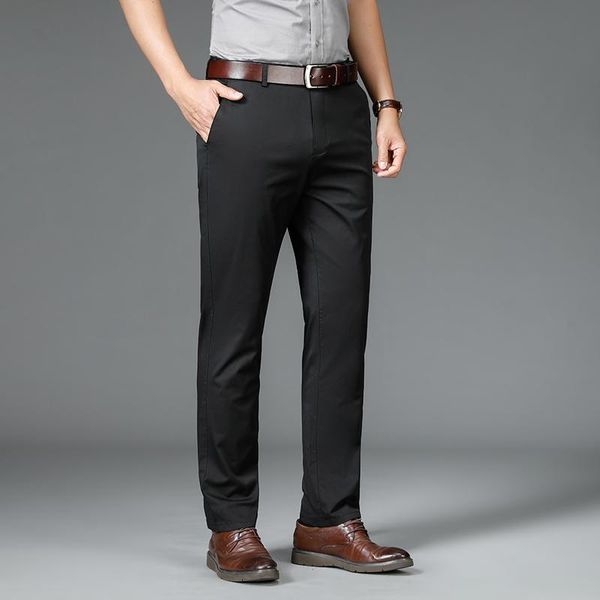 men's pants business mens trousers formal spring summer suit men office 98% cotton straight loose dress big size 40 42, Black
men's pants business mens trousers formal spring summer suit men office 98% cotton straight loose dress big size 40 42, Black
