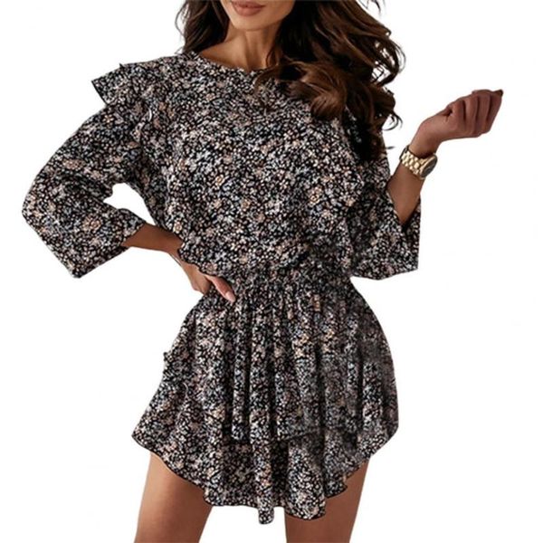 casual dresses floral mini dress flying sleeve round neck leopard print ruffle layered women accessory women's clothing 2021, Black;gray
casual dresses floral mini dress flying sleeve round neck leopard print ruffle layered women accessory women's clothing 2021, Black;gray