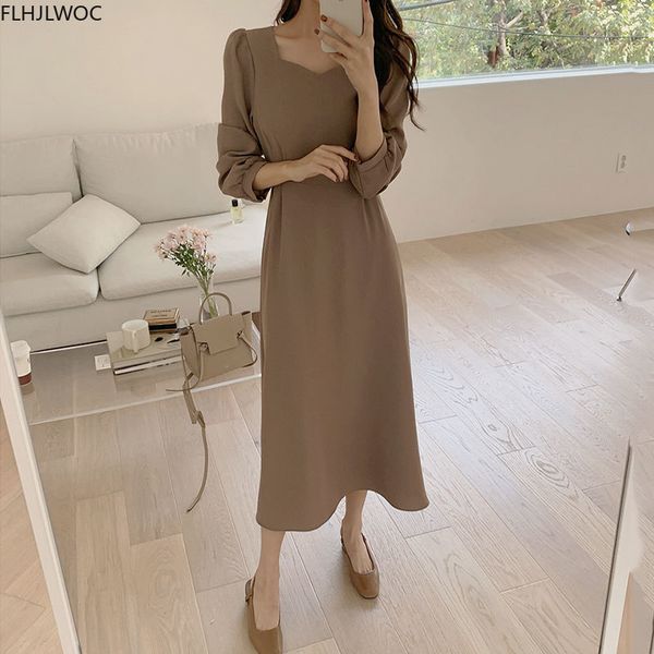 2021chic korean fashion women temperament office lady elegant work basic wear solid vintage long dress fenimine vestidos n502, Black;gray
2021chic korean fashion women temperament office lady elegant work basic wear solid vintage long dress fenimine vestidos n502, Black;gray