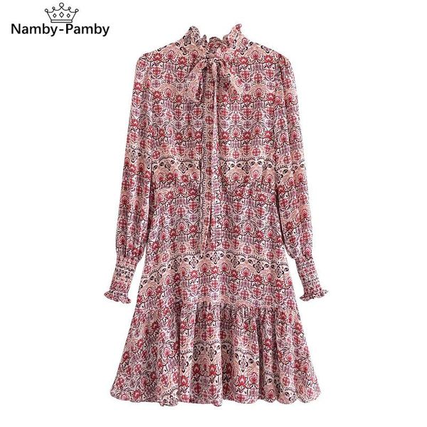 casual dresses women 2021 flower print ruffled elegant dress female lantern long sleeve bow tied collar vestido chic a line knee, Black;gray
casual dresses women 2021 flower print ruffled elegant dress female lantern long sleeve bow tied collar vestido chic a line knee, Black;gray