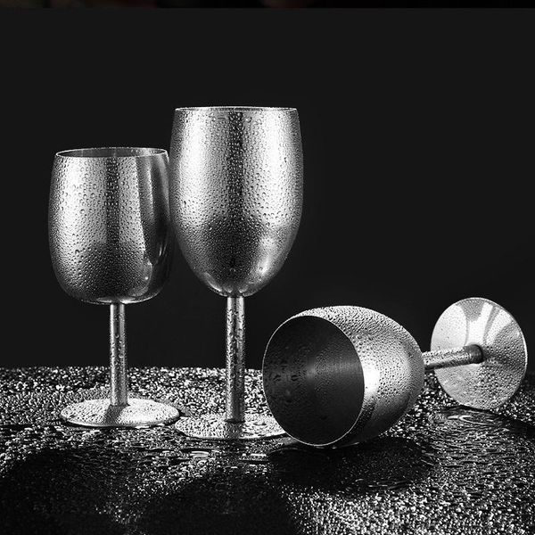 stainless steel wine glasses gloss metal champagne flutes for wedding party red glass of brandy goblet bar supplies
stainless steel wine glasses gloss metal champagne flutes for wedding party red glass of brandy goblet bar supplies
