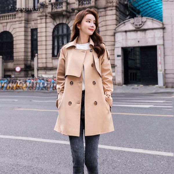 women's trench coats spring and autumn fashion pocket belt women long coat khaki female chic slim double-breasted, Tan;black
women's trench coats spring and autumn fashion pocket belt women long coat khaki female chic slim double-breasted, Tan;black