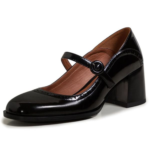 dress shoes lapolaka vintage classic mary janes office lady girls design chunky heels genuine leather women pumps, Black
dress shoes lapolaka vintage classic mary janes office lady girls design chunky heels genuine leather women pumps, Black