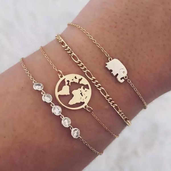 4pcs/set clear zircon chain cute alloy elephant bracelets set bangles for women bohemian bracelet jewelry drop link,, Black
4pcs/set clear zircon chain cute alloy elephant bracelets set bangles for women bohemian bracelet jewelry drop link,, Black