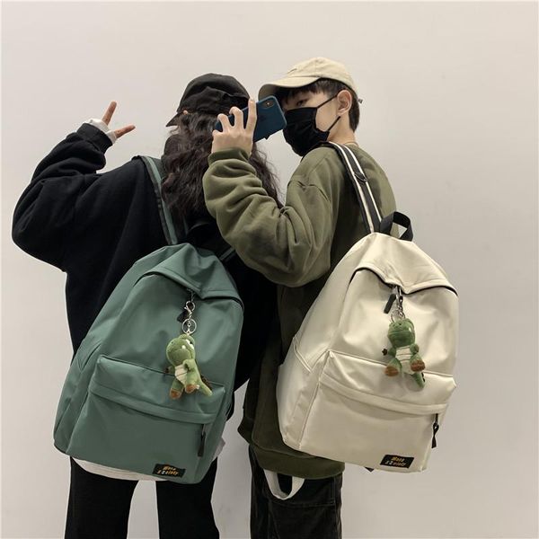 backpack harajuku men and women couples simple junior high school student schoolbag travel 15inch computer bag
backpack harajuku men and women couples simple junior high school student schoolbag travel 15inch computer bag