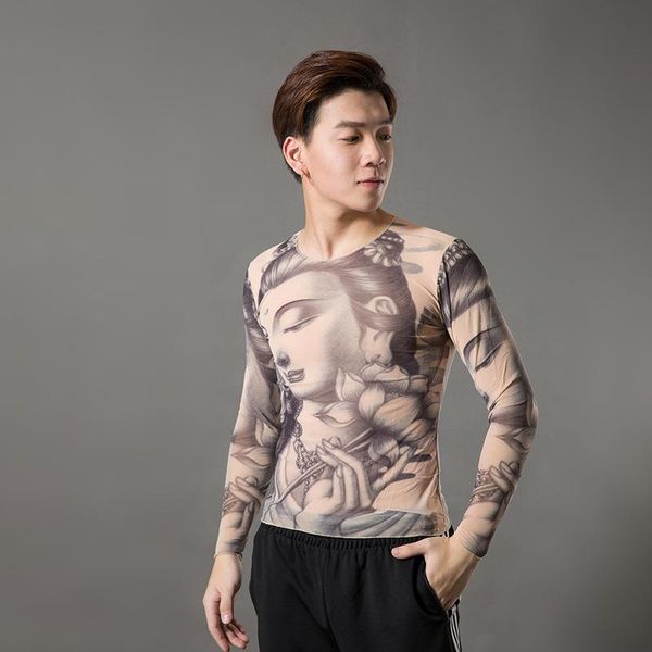 men's t-shirts 2021 fashion fake tattoo long sleeve elastic modal thin all over print o-neck shirts halloween clothing, White;black
men's t-shirts 2021 fashion fake tattoo long sleeve elastic modal thin all over print o-neck shirts halloween clothing, White;black