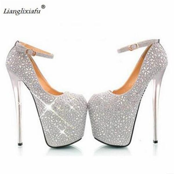 zapatos plus:34-41 42 43 stiletto gold/sliver diamond shoes woman 19cm thin high-heeled female ankle strap cosplay pumps dress, Black
zapatos plus:34-41 42 43 stiletto gold/sliver diamond shoes woman 19cm thin high-heeled female ankle strap cosplay pumps dress, Black