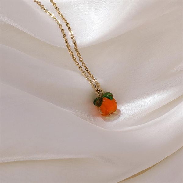 chokers creative fruit persimmon pendant necklace girl fresh short simple metal clavicle chain for women fashion jewelry accessories, Golden;silver
chokers creative fruit persimmon pendant necklace girl fresh short simple metal clavicle chain for women fashion jewelry accessories, Golden;silver