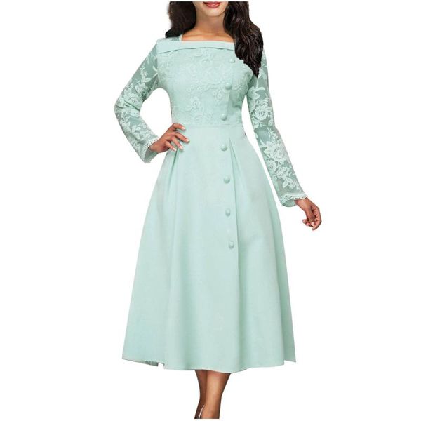 casual dresses 2021 women's dress elegant long sleeve lace stitching high waist big hem mid-length size for women 4xl, Black;gray
casual dresses 2021 women's dress elegant long sleeve lace stitching high waist big hem mid-length size for women 4xl, Black;gray