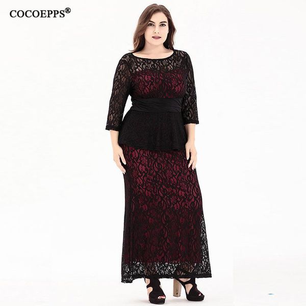 casual dresses 2021 fashion long lace patchwork large big size women summer elegant party dress vintage o-neck evening 6xl, Black;gray
casual dresses 2021 fashion long lace patchwork large big size women summer elegant party dress vintage o-neck evening 6xl, Black;gray
