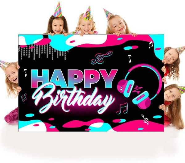 party decoration happy birthday music background po booth banner,official teenager banner tik tok decorations video studio
party decoration happy birthday music background po booth banner,official teenager banner tik tok decorations video studio