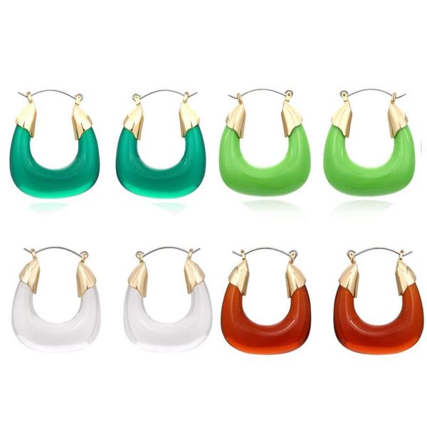 hoop & huggie 2021colorful transparent resin circel earrings geometric u-shaped acrylic earring for woman girls travel jewelry, Golden;silver
hoop & huggie 2021colorful transparent resin circel earrings geometric u-shaped acrylic earring for woman girls travel jewelry, Golden;silver