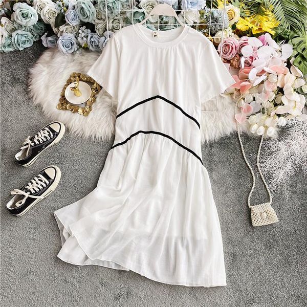 casual dresses ichoix white t-shirt dressed the korean line women's short sleeve summer shreds cute black girl plaid midi dresses ixa9, Black;gray
casual dresses ichoix white t-shirt dressed the korean line women's short sleeve summer shreds cute black girl plaid midi dresses ixa9, Black;gray