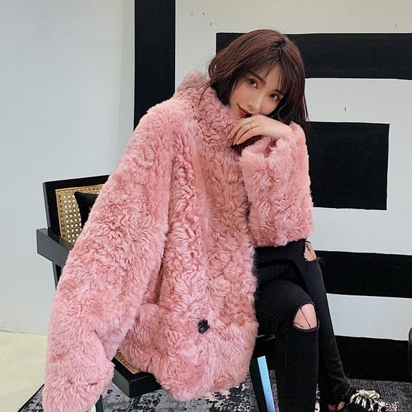 women's fur & faux profile short jacket women can be worn on both sides clothes, Black
women's fur & faux profile short jacket women can be worn on both sides clothes, Black