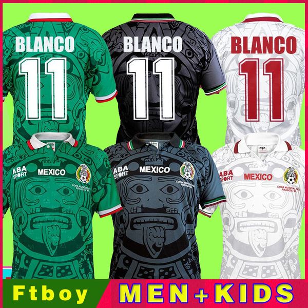 thailand quality retro 1998 mexico world cup classic vintage soccer jerseys hernandez 11# blanco home green away white football shirts, Black
thailand quality retro 1998 mexico world cup classic vintage soccer jerseys hernandez 11# blanco home green away white football shirts, Black