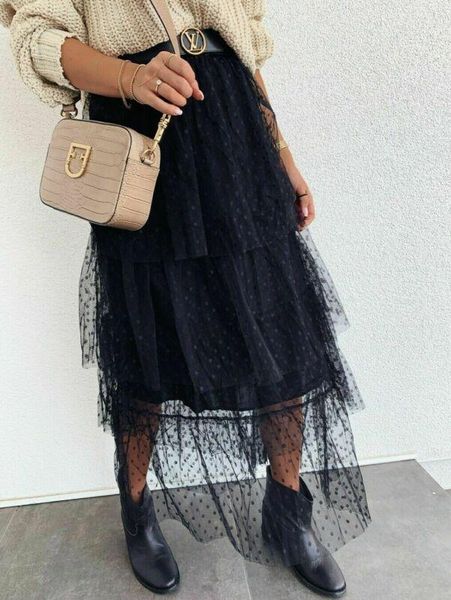 skirts 2021 prom summer fashion latest women skirt high waist see-through tulle pleated dot transparent long maxi, Black
skirts 2021 prom summer fashion latest women skirt high waist see-through tulle pleated dot transparent long maxi, Black