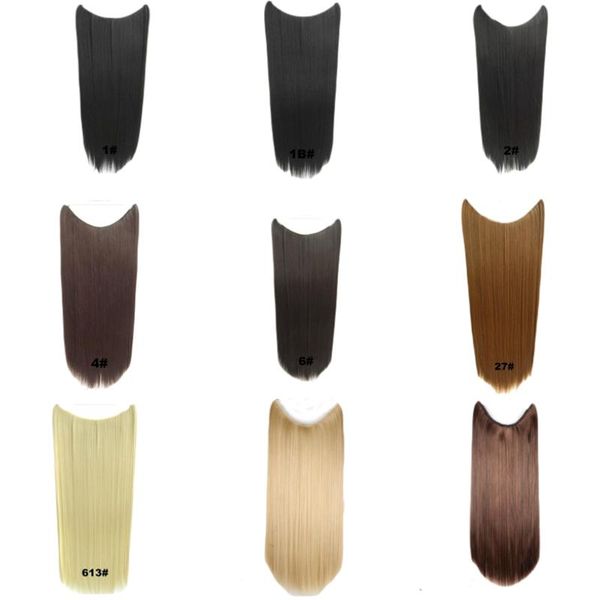 synthetic wigs joy&beauty 22" invisible wire no clips in hair 120g high temperature fiber secret fish line hairpieces, Black
synthetic wigs joy&beauty 22" invisible wire no clips in hair 120g high temperature fiber secret fish line hairpieces, Black