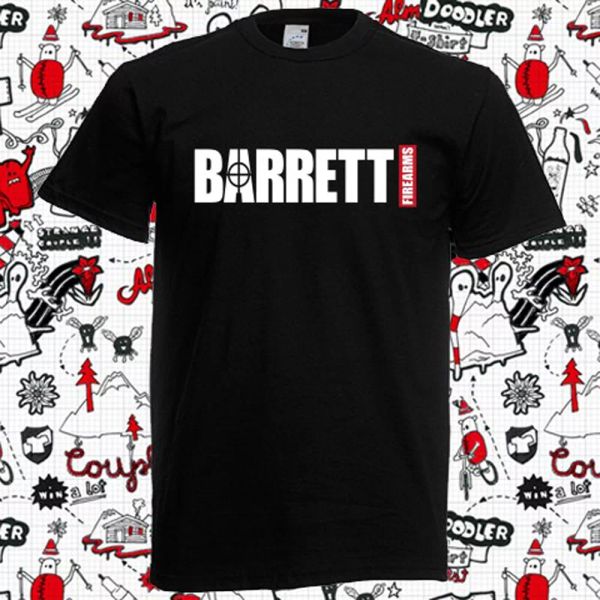 New Barrett Firearms Gun Logo Men's Black T-Shirt Size S to 3XL, White;black
New Barrett Firearms Gun Logo Men's Black T-Shirt Size S to 3XL, White;black