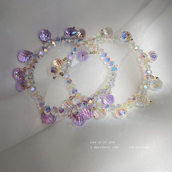 link, chain korea shiny colorful crystal elastic super fairy sweet net red girlfriends bracelet sen temperament personality jewelry, Black
link, chain korea shiny colorful crystal elastic super fairy sweet net red girlfriends bracelet sen temperament personality jewelry, Black