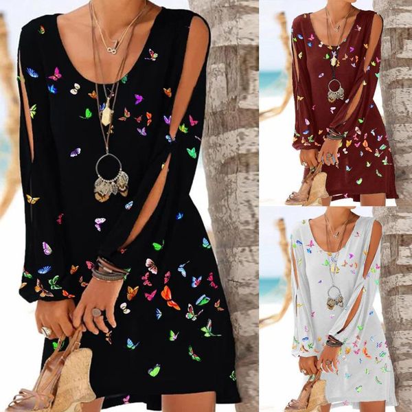 casual dresses summer dress 2021 women off the shoulder cutout long-sleeve ladies fashion butterfly printed o-neck sexy, Black;gray
casual dresses summer dress 2021 women off the shoulder cutout long-sleeve ladies fashion butterfly printed o-neck sexy, Black;gray