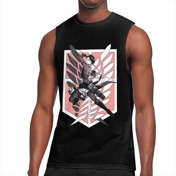 attack on titan levi anime tank cotton men singlets slim fit casual undershirt fitness gym sporting mens vests, White;black
attack on titan levi anime tank cotton men singlets slim fit casual undershirt fitness gym sporting mens vests, White;black