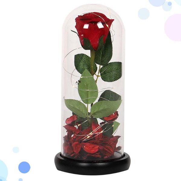 glass cover led light simulation immortal rose deskornament valentine's day present home decor for lady without batter gift wrap
glass cover led light simulation immortal rose deskornament valentine's day present home decor for lady without batter gift wrap