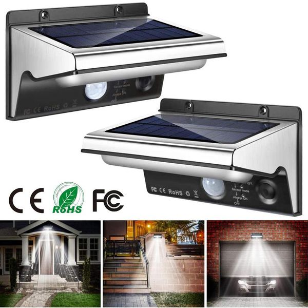 solar lamps lights outdoor motion sensor powered security wall light 3 optional modes stainless steel waterproof
solar lamps lights outdoor motion sensor powered security wall light 3 optional modes stainless steel waterproof