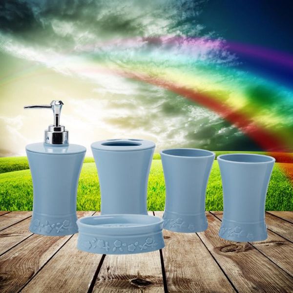 toothbrush holders 5pcs/set bath accessories kit cups holder soap dish dispenser bathroom suit (blue)
toothbrush holders 5pcs/set bath accessories kit cups holder soap dish dispenser bathroom suit (blue)