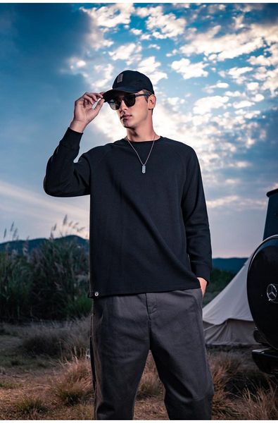 men's t-shirts 4303 fall 2021 t-shirt loose spring and autumn long sleeve, White;black
men's t-shirts 4303 fall 2021 t-shirt loose spring and autumn long sleeve, White;black