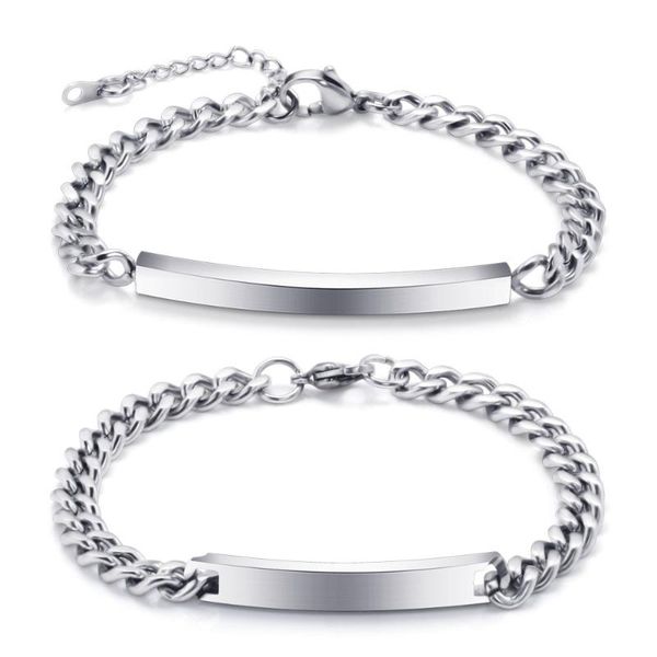 lettering inspirational slogan men and women couples bracelet stainless steel fashion all-match jewelry link, chain, Black
lettering inspirational slogan men and women couples bracelet stainless steel fashion all-match jewelry link, chain, Black