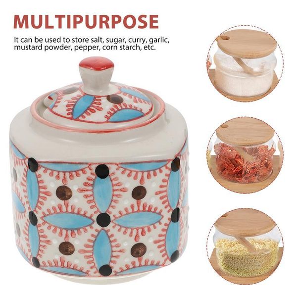 storage bottles & jars 1pc delicate ceramic spice jar creative condiment seasoning for home 
storage bottles & jars 1pc delicate ceramic spice jar creative condiment seasoning for home