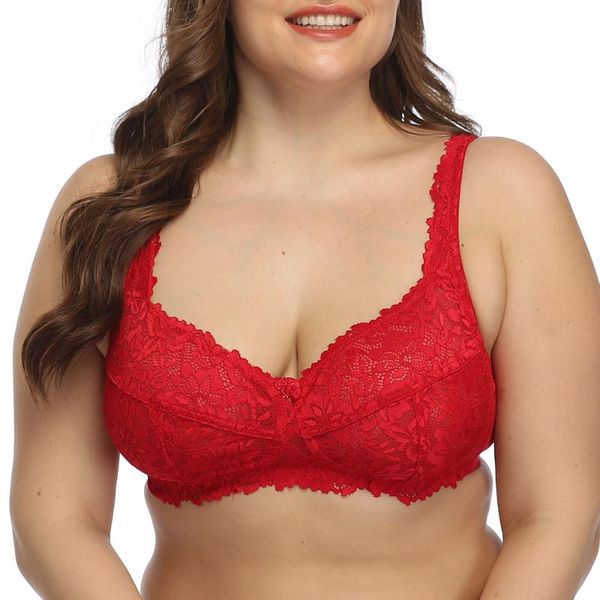bras embroidered large size bra for women hollow cotton wireless brassiere lingerie plus bralette underwear, Red;black
bras embroidered large size bra for women hollow cotton wireless brassiere lingerie plus bralette underwear, Red;black