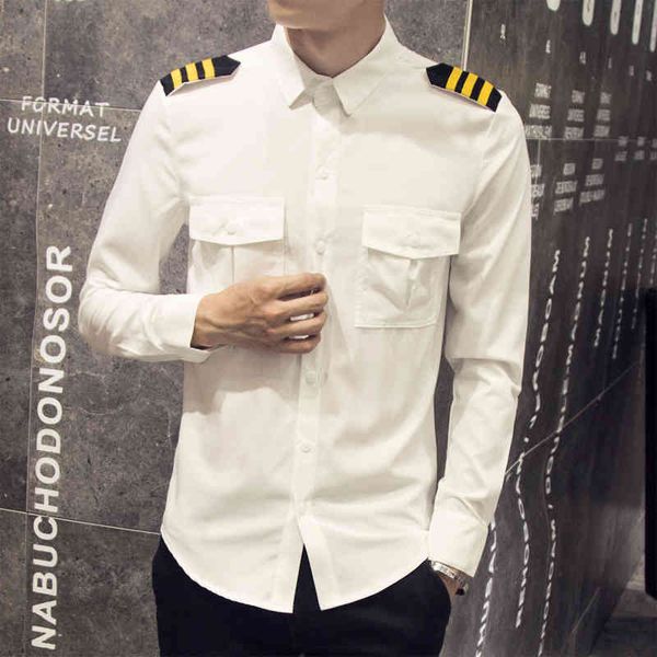 t shirts vethomment fashions me 2021 spring british-style white male shirt thin double pocket long men's butler 1rdx, White;black
t shirts vethomment fashions me 2021 spring british-style white male shirt thin double pocket long men's butler 1rdx, White;black