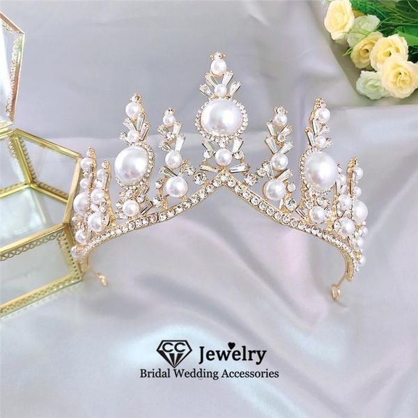 hair clips & barrettes crown for women wedding accessories bridal headbands engagement jewelry pearl diadems romantic coronet party gift, Golden;silver
hair clips & barrettes crown for women wedding accessories bridal headbands engagement jewelry pearl diadems romantic coronet party gift, Golden;silver