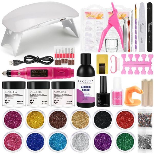 pro acrylic nail kit with lamp drill machine full manicure set powder liquid glitter tips art tools kits1
pro acrylic nail kit with lamp drill machine full manicure set powder liquid glitter tips art tools kits1